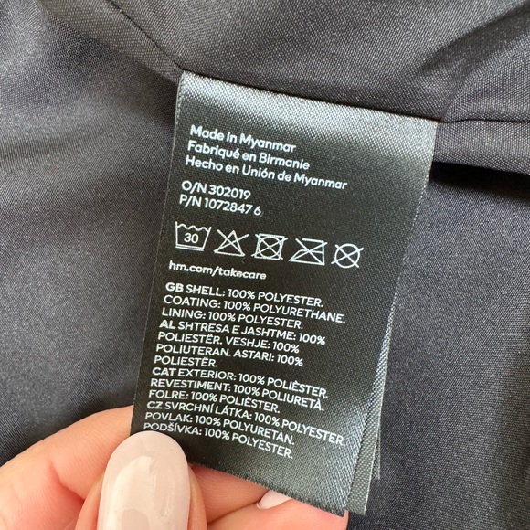 H&M faux leather jacket size M like new! - Picture 7 of 8